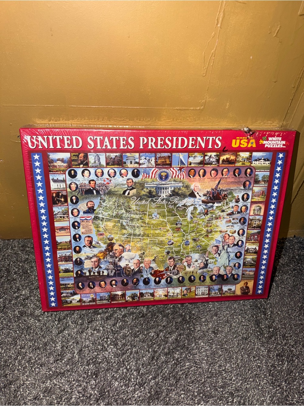White Mountain Puzzles United States Of America Presidents 1000 Piece Brand New.